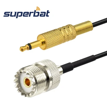 

Superbat UHF to 3.5mm mono 1/8" TS Stereo plug CCTV Camera Monitor Antenna 1M RG174 Cable