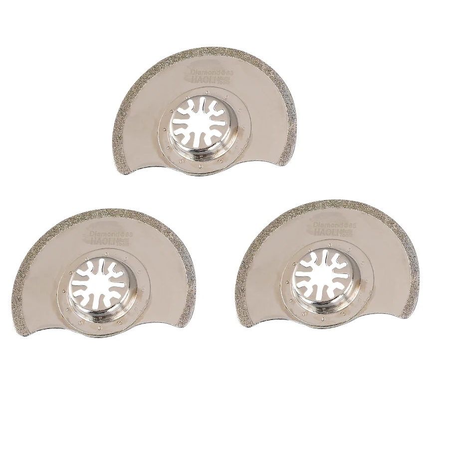 3 pcs 88mm Diamond Oscillating Multi Tool Saw Blades Accessories fit