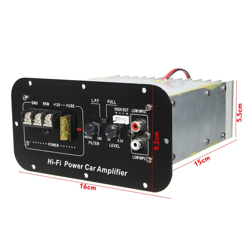 New 150W 12V Car Hi Fi Bass Power Amplifier Powerful 6 12inch Subwoofers Digital AMPin