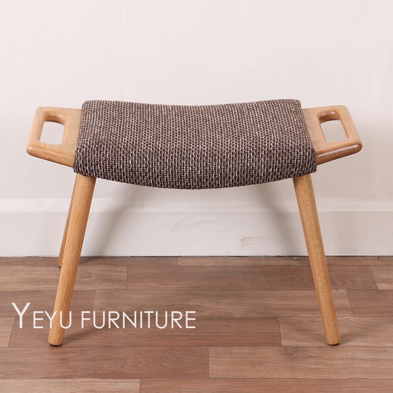 Design Moderno e minimalista De Madeira Sólida Baixo Sapatos Mudar Fezes Cadeira Fezes Fezes Maquiagem Pufes Fezes de Lazer de Madeira Sala De estar