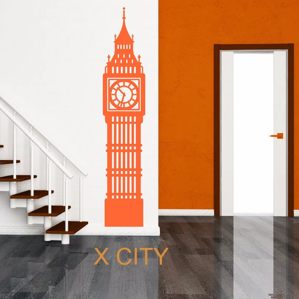 BIG BEN LONDON CLOCK UK Landmark стикер на стены с пейзажем виниловая художественная Наклейка