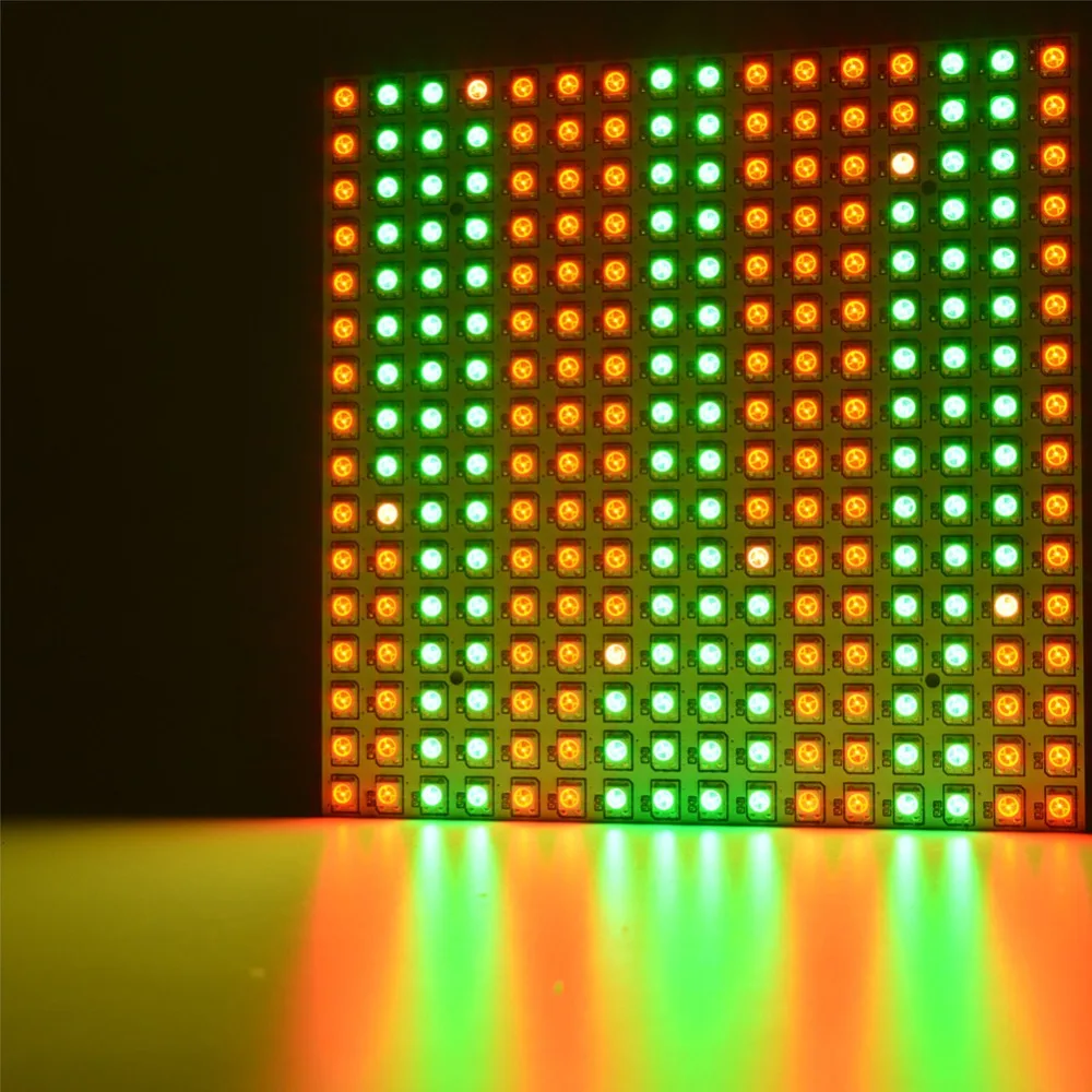 RGB светодиодная Пиксельная панель WS2812B цифровой гибкий экран светодиодный