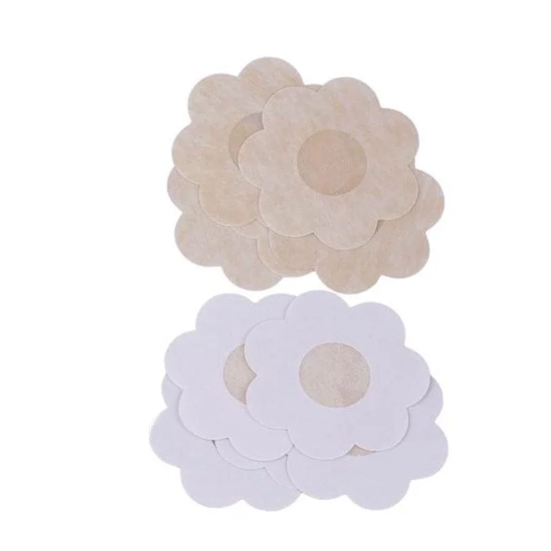 

5 Pairs Bikinis Stick Breast Bra Pad Reusable Self Adhesive Silicone Bra Pad Chest Stickers Invisible Bikini Set Accessories