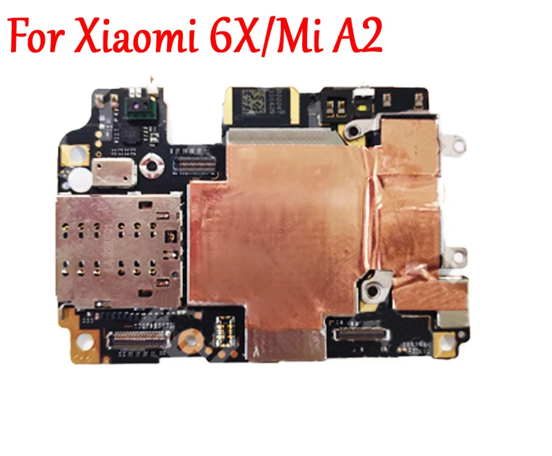 

Tested Full Work Original Unlock Motherboard For Xiaomi A2 MiA2 Mi A2 6X Logic Circuit Board Plate