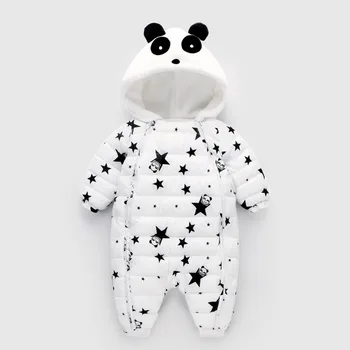 

Winter Spring Baby Rompers Panda Overalls Bodysuit Jumpsuit Newborn Girl Boy Duck Down Snowsuit Kids infant Snow Wear