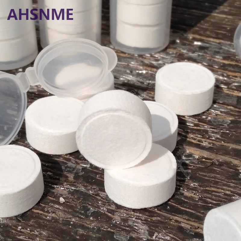 AHSNME 15pcs inside each tube Compressed towel 22 * 24cm camping easy to carry As long as three seconds into the water to expand 5