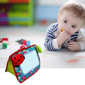 

Infant Toddler Baby Stroller Toy Pendant Crib Hanging Ornament Cognitive Mirror Safety Mirror Toy Magic Mirror