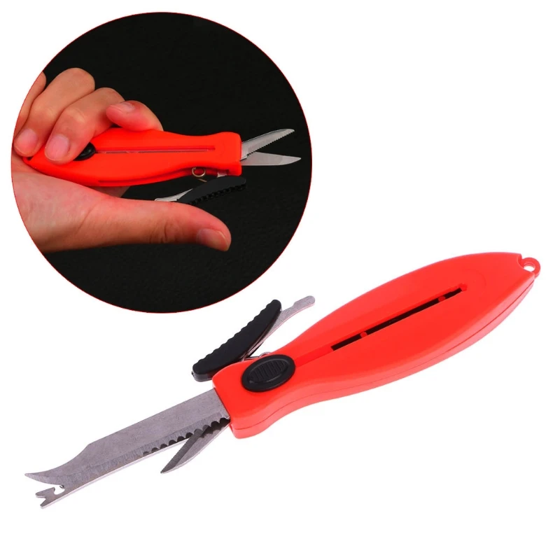 

3 in 1 Fishing Scissors Multifunctional Line Cutter Clean Fish Scale Knife Tools