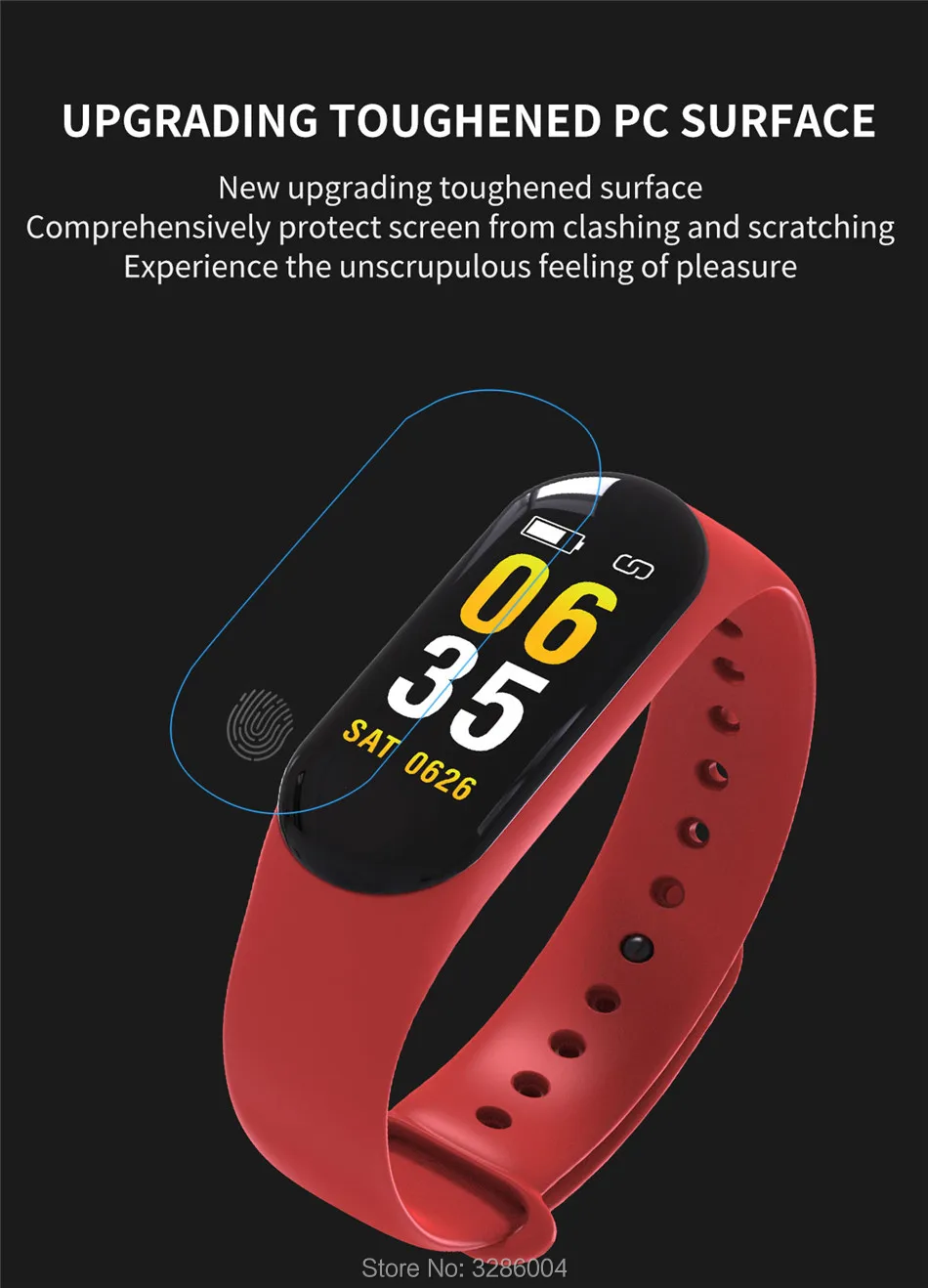 Shinsklly M3 Smart Bracelet Blood Pressure Fitness Tracker Heart Rate Monitor Smart Band Waterproof Pedometer Watch Men Women XIAOMI BAND 3 19