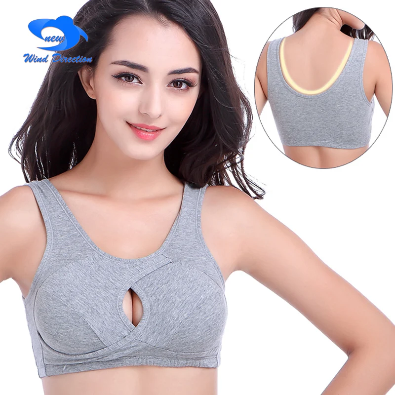 Buy Pure cotton sport bra with no steel ring women