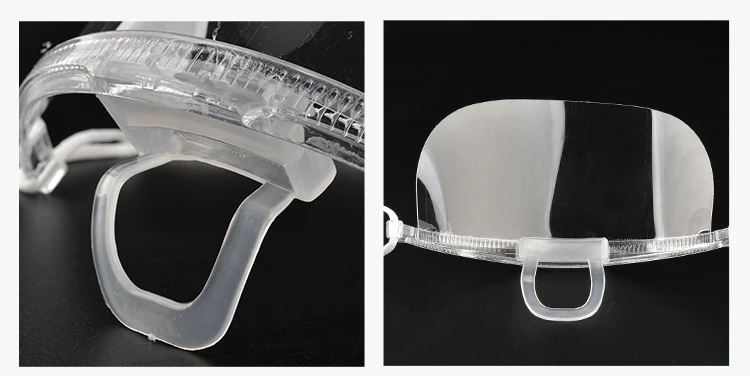 10Pcs Transparent Plastic Face Mask for Catering Service Hotel Chef Anti Fog Sanitary Masks Kitchen Restaurant Cleaning Supplies (13)