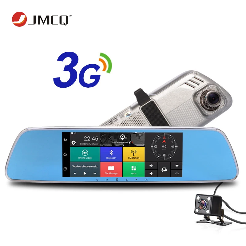 

3G Car DVR 7" Touch Screen Android 5.0 Car Camera GPS Navigators FHD 1080P Video Recorder Mirror Dvr WIFI Dash Cam Dual Lens