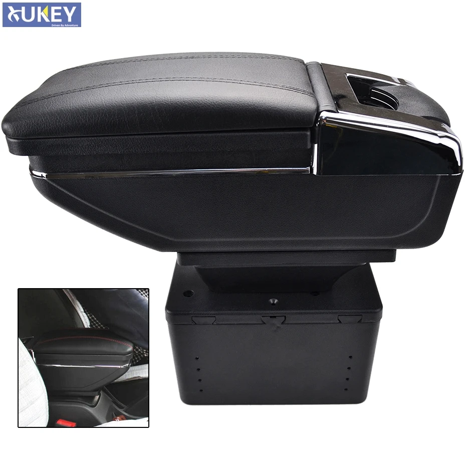 

Car Arm Rest Storage Box For Renault/Opel/Ford/Toyota Center Centre Console Rotatable Armrest