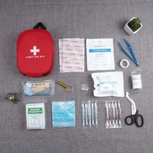 15 шт./компл. портативный размер Аварийная сумка для выживания на открытом воздухе походная дорожная автомобильная сумка для первой помощи медицинская сумка набор для выживания