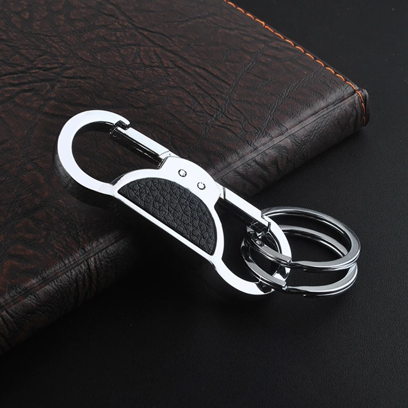 Design Cool Personalised Brand Luxury Keychain Men Leather Key Chain