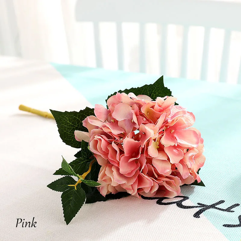 Flone Artificial Silk Flower Branch California Hydrangea Flowers Fake Flowers Wedding Party Accessories Living Room Decoration (17)