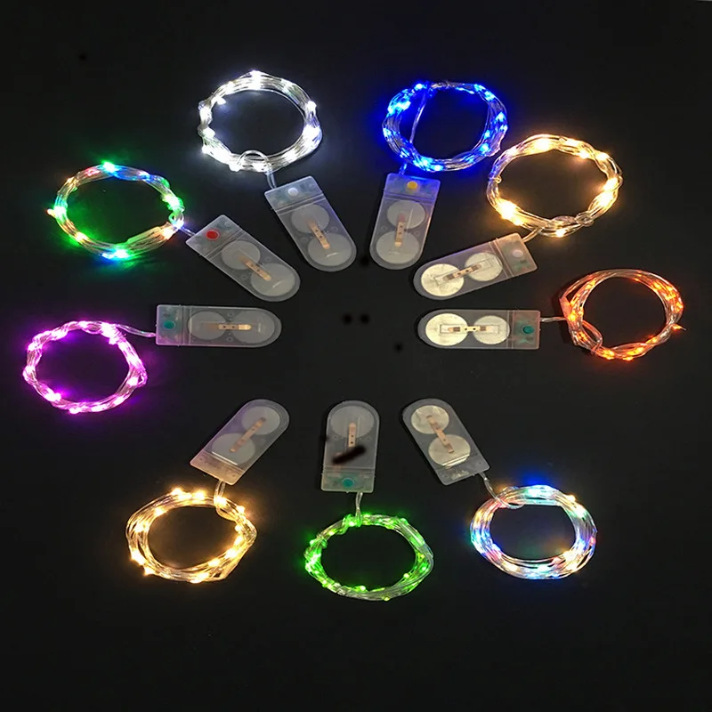 

LBTFA 1M 2M LED Garland Copper Wire Corker String Fairy Lights for Led Lights Decoration New Year Christmas Wedding Decoration