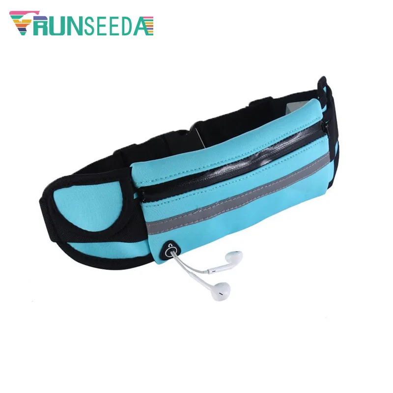 Runseeda сумка на пояс для бега на открытом воздухе, водонепроницаемая сумка на ремне для бега, женская сумка для спортзала, фитнеса, сумка для мобильного телефона, для хранения ключей