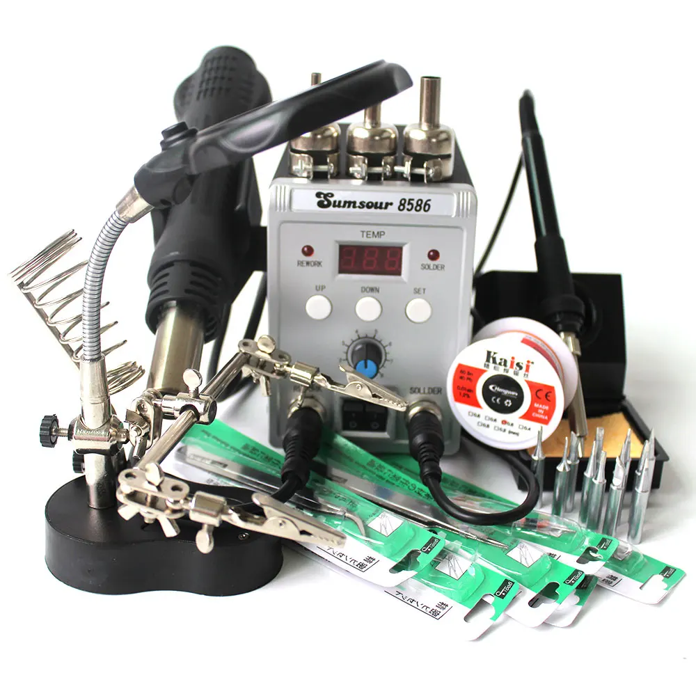 Sumsour 8586 750W 2 In 1 Digital ESD Hot Air Gun