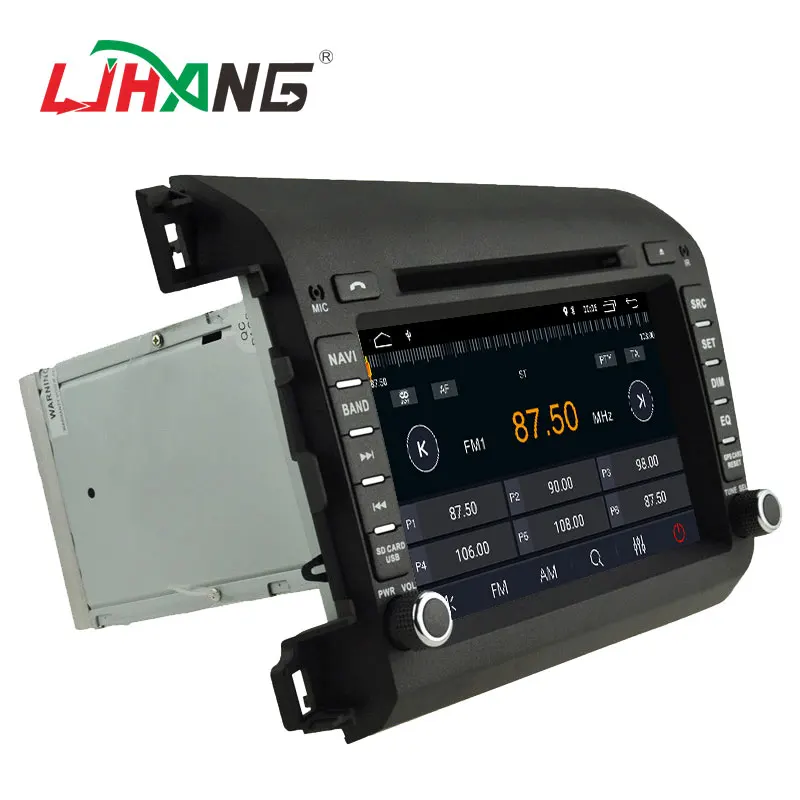 Flash Deal LJHANG 8 inch Android 8.1 Car DVD Player 2 Din For Honda Civic 2012-2015 2016 GPS Navigation Radio WIFI Multimedia Stereo Audio 4