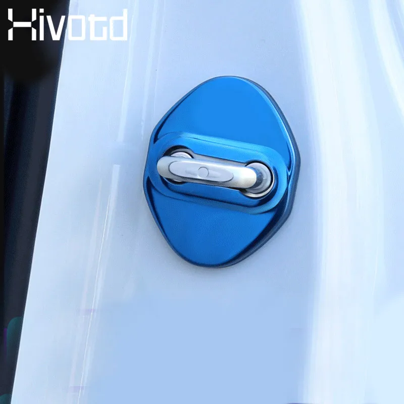 

Hivotd For Toyota C-HR CHR 2019 2018 Stainless Steel Door Lock Protective Cover car Exterior Antirust trim accessories trim