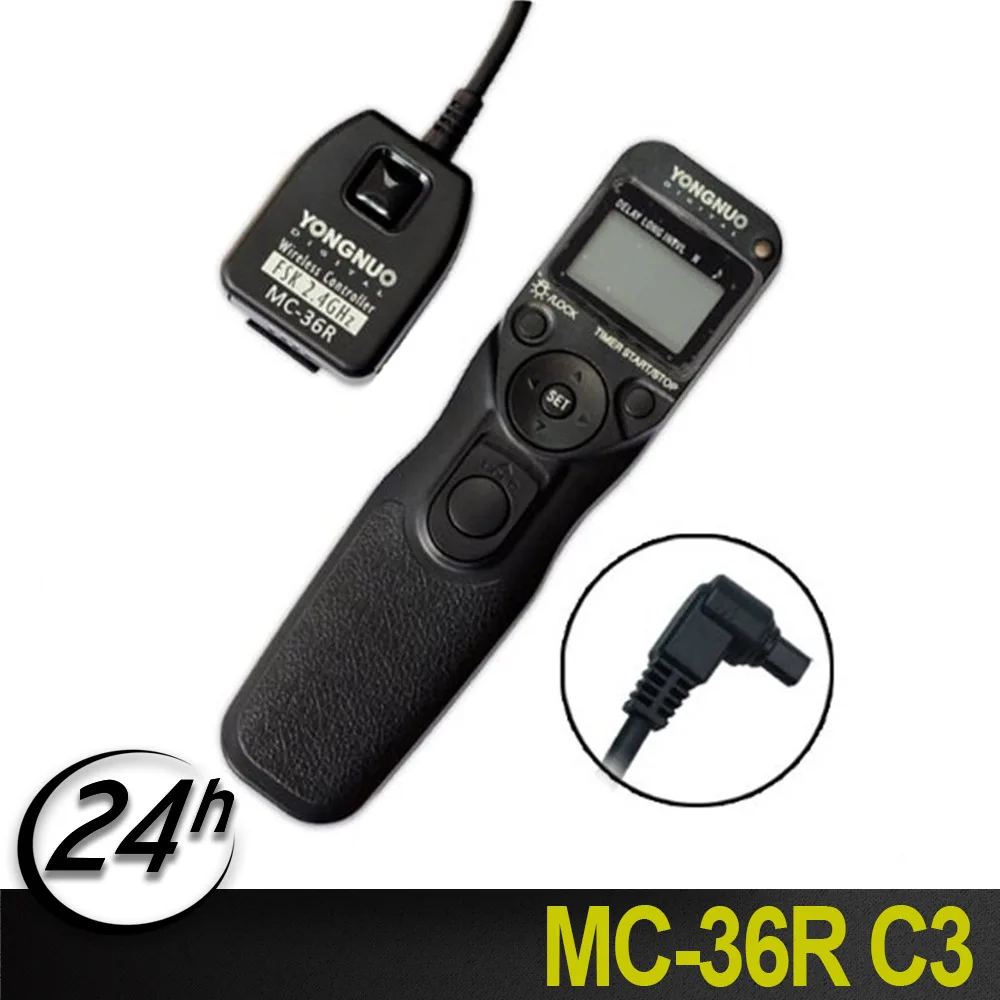 

Original YONGNUO MC-36R/C3 Wireless Timer Remote for CANON 5D II 7D 1D IV 50D 40D 30D 20D