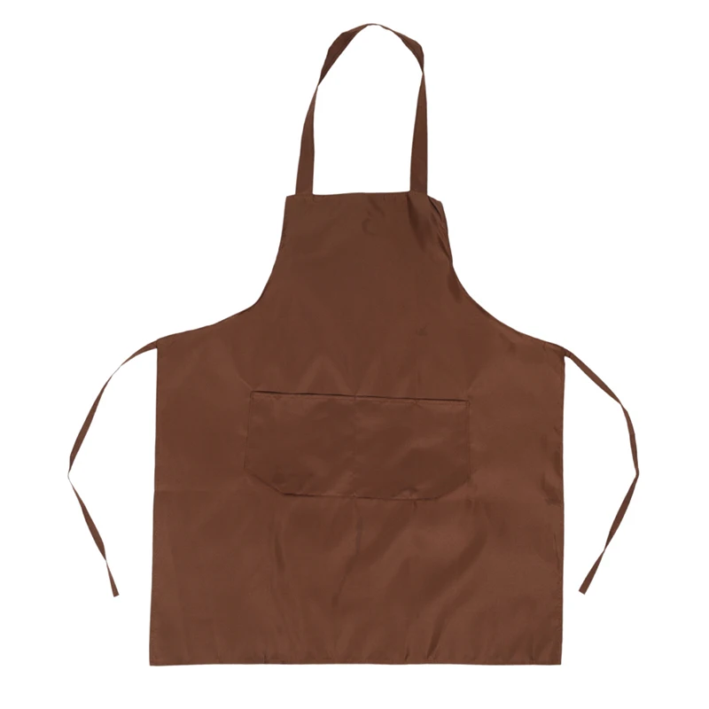 

Hot Sale 1PCS Beautiful Women Men Cooking Kitchen Apron For Chef Waiter Cafe Shop BBQ Hairdresser Aprons Gift 6 Colors PureColor