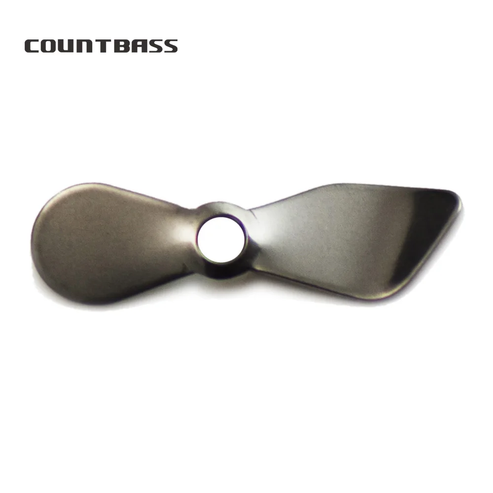 50pcs Stainless Steel Prop Blades, Propeller Blade, DIY Topwater hard  fishing lures, Popper, Swim Jigs, Free shipping