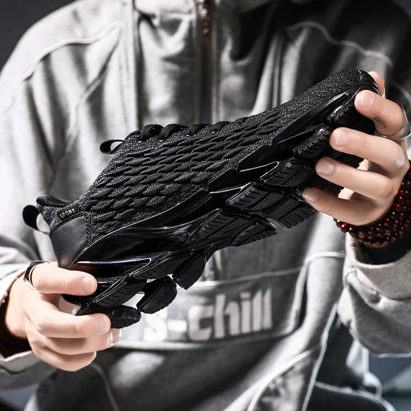 

FAN PAO Casual Gym Shark Official Original Yeezys Air Boost 700 Springblade Outsole Men Running Shoes Off White Brand Sneakers