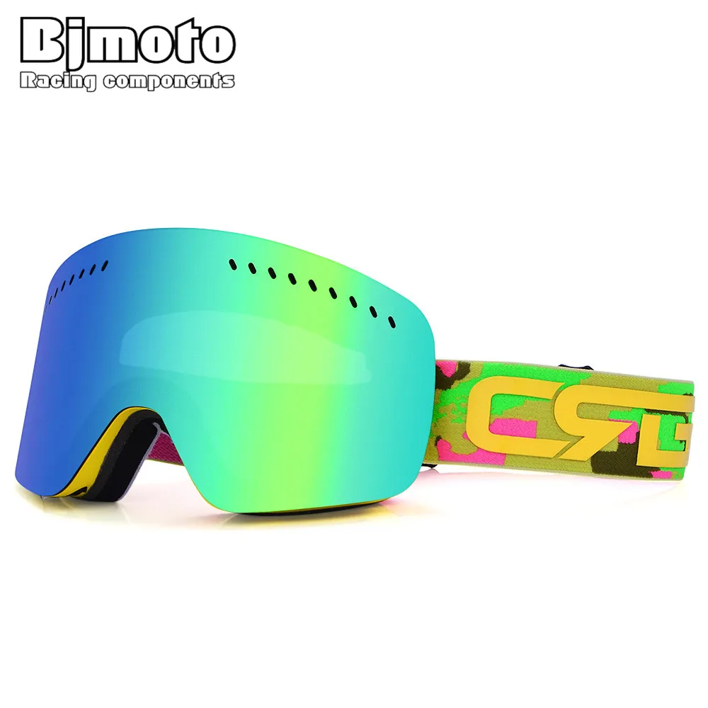 BJMOTO Outdoor Sunglasses Ski Goggles Men Women Double UV Anti fog