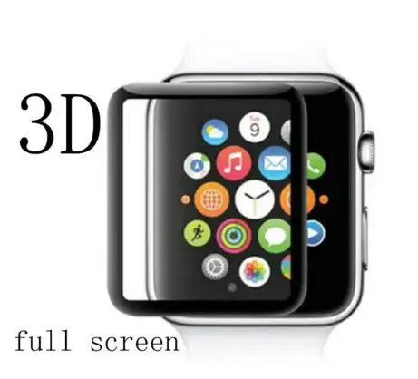 

Protective Tempered Glass For iWatch For Apple Watch 38mm 42mm 40mm 44mm Series 1/2/3/4 3D Full Cover Screen Protector Film