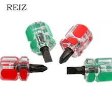 REIZ Набор отверток мини маленькая портативная отвертка для винтов с головкой Карманная отвертка наборы прозрачная ручка ремонт ручные инструменты