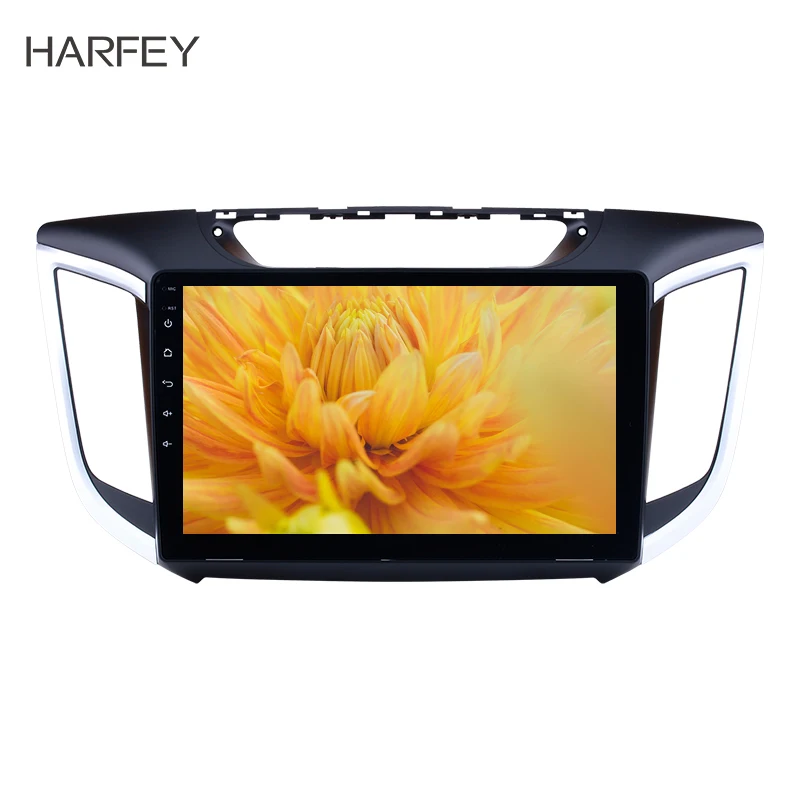 Автомобильный сенсорный экран Harfey 10 1 дюйма HD 2Din Android 8 GPS Navi для Hyundai IX25 Bluetooth Wi-Fi OBD2 |