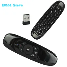 Genuine English Russian C120 air mouse rechargeable fly mouse keyboard for Smart TV BOX Computer Mini PC free shipping