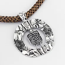 2 шт. античный посеребренный пирсинг резной вихревой спиральный Шарм Кулон для DIY фитинги 72x57 мм