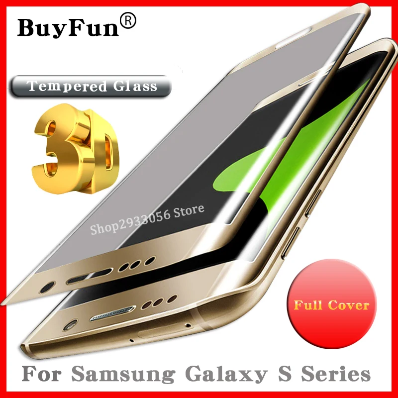 

protective glass For Samsung Galaxy 7 edge Full Cover Tempered Glas S7edge S8 S6 edge plus tremp Screen Protector Guard S8 plus