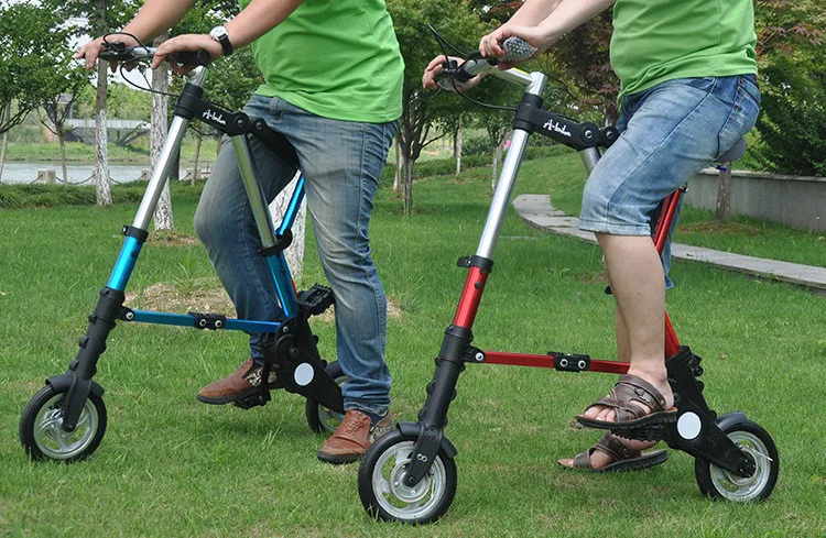 Cheap New Xfront Abike Unisex 8 Inch Wheel Mini Ultra Light Folding Bike Subway Transit Vehicles Road Bicycle Outdoor Sports Bicicleta 20