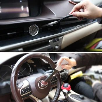 

2pcs Car Cleaning Brush Vehicle Soft Air Conditioning Outlet Dust Brush Interior Cleaning Tool M8617