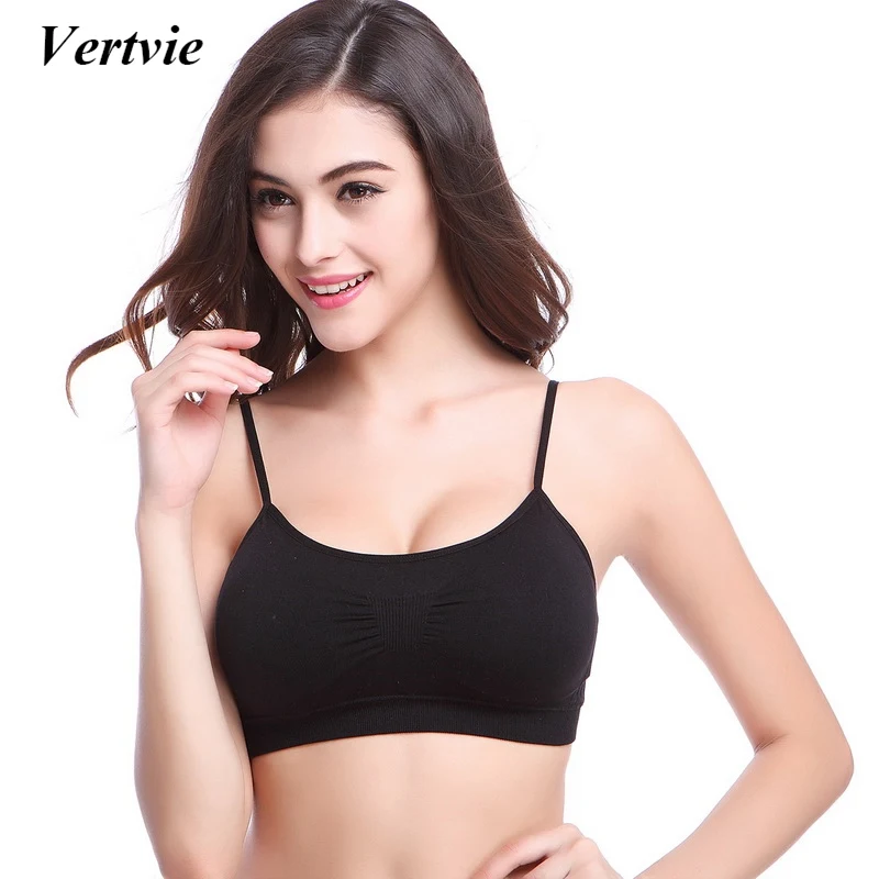 

Vertvie Fitness Running Gym Yoga Bra Women Sports Bra Breathable Women's Vest Quick Dry Wirefree Bra Crop Top No Pad
