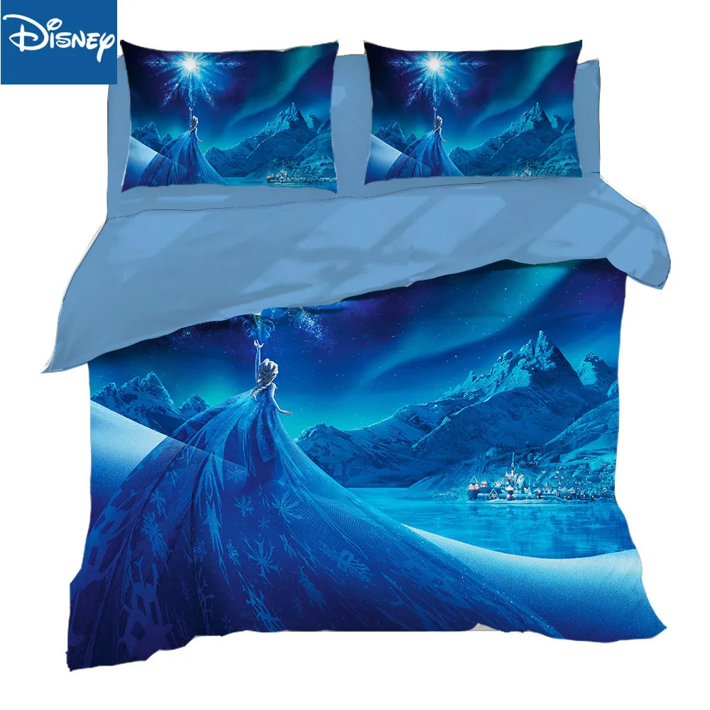 

Frozen Cheaper Bedding Set Single Size Children's Bedroom Decoration Queen Quilt Covers 3/4pcs Free Shipping Promotion Blue New