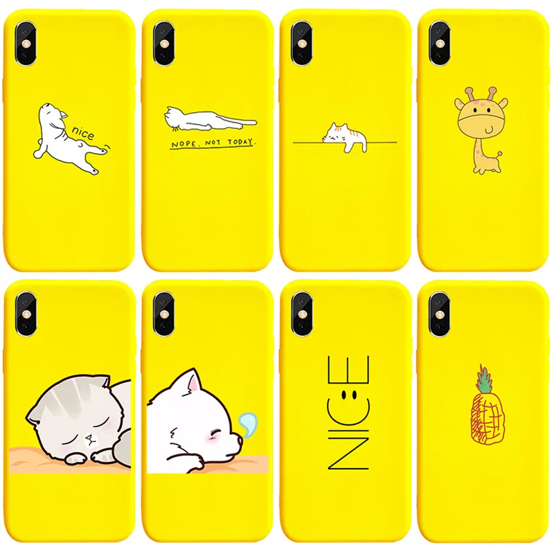 

NEWEST Giraffe Kitten Cat Case For iPhone X 8 7 6 6s Plus XR XS Max Cute Cartoon Animals Soft TPU For iPhone Cover Phone Cases