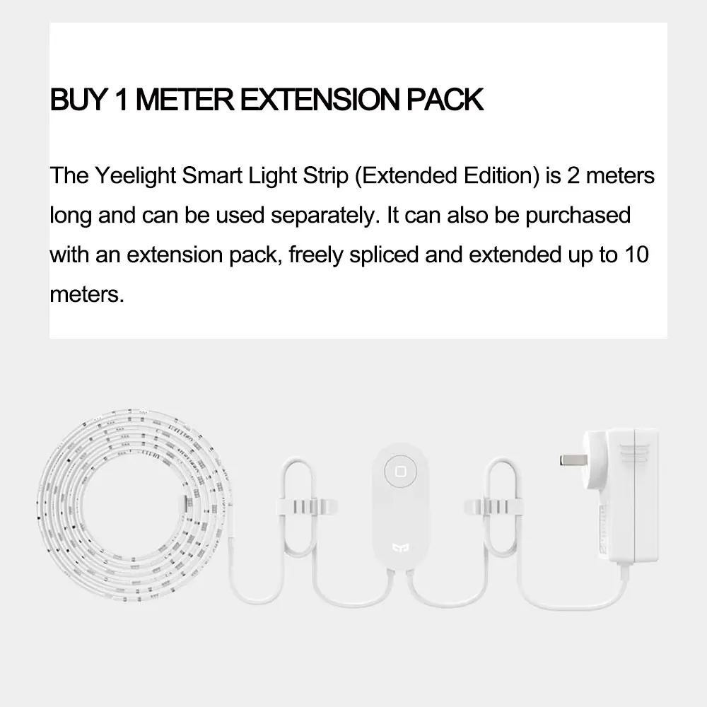 Xiaomi Yeelight RGB интеллектуальная световая полоса плюс расширение смарт телефон