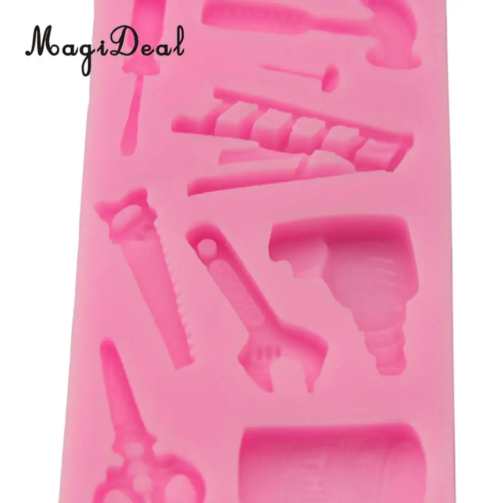 Silicone DIY Novelty Electrician Hardware Tools Fondant Cake Molds Candy Chocolate Decorating Mould Kitchen Baking Tool