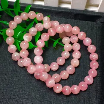 

Natural Quartz Madagascar Crystal Beads Bracelet AAA 9mm