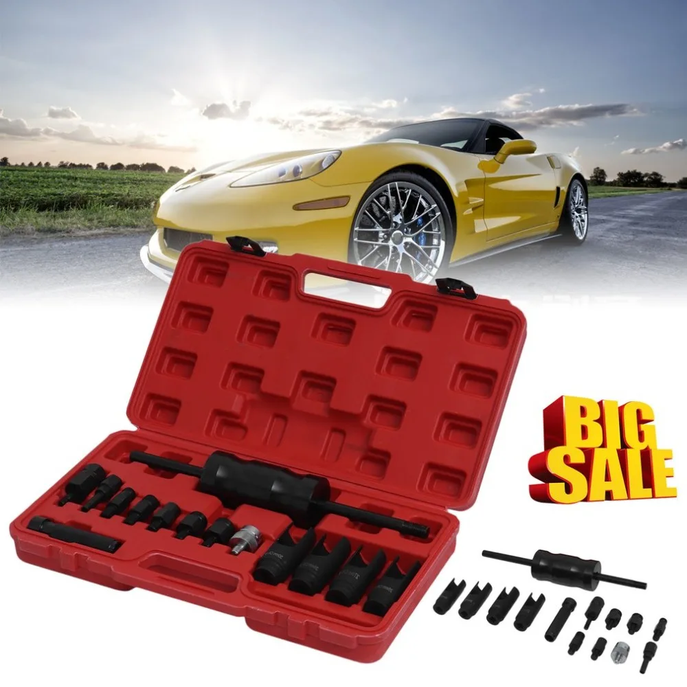 

UK New 14pcs Injector Puller Extractor Kit Engine Service Tool Fuel Injector Puller Diesel Common Rail for Bosch/Delphi/Siemens