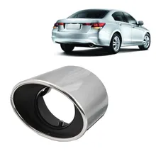 Aço inoxidável Cromo Do Carro Tubo de Escape Cauda Muffler Tip Oval Para Honda Accord Para 2008 2009 2010 2011 2012