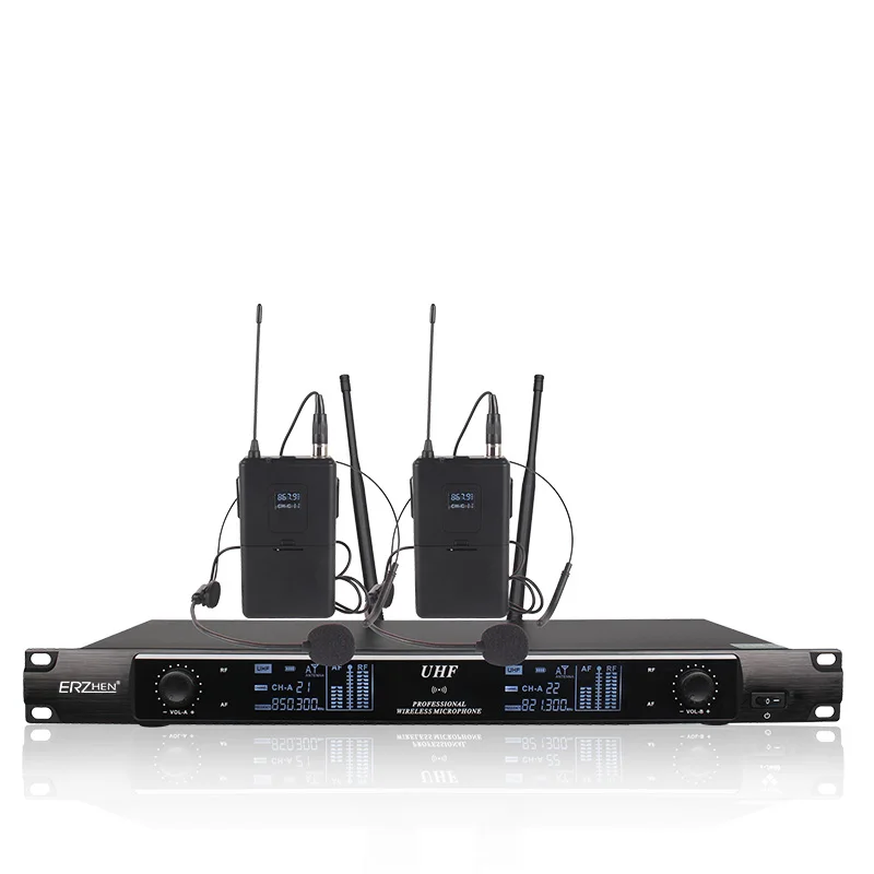 Беспроводной SystemX-2600 профессиональный микрофон 2 канала VHF Профессиональный 2 ручной микрофон сценический караоке беспроводной микрофон