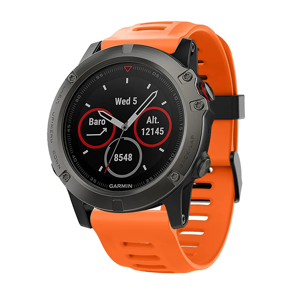 Ремешок силиконовый для смарт часов Garmin Fenix 5X/5X plus 26 мм|Смарт-аксессуары| |