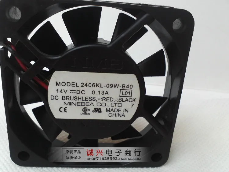 

For Nmb 6cm dual ball 6015 14v 0.13a 2406kl-09w-b40 server fan