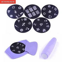 Дизайн ногтей машины DIY Pattern Печать принтер штампа штамп Маникюр Инструменты комплект